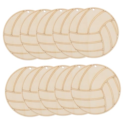 Housoutil 10 Stück Unbehandelte Holzscheiben Volleyballform Robuste DIY Holzstücke zum Bemalen Originelles Bastelmaterial für Fördert Feinmotorik und Kognitive Entwicklung Housoutil 10 Stück Unbehandelte Holzscheiben Volleyballform Robuste DIY Holzstücke zum Bemalen Originelles Bastelmaterial für Fördert Feinmotorik und Kognitive Entwicklung von Housoutil
