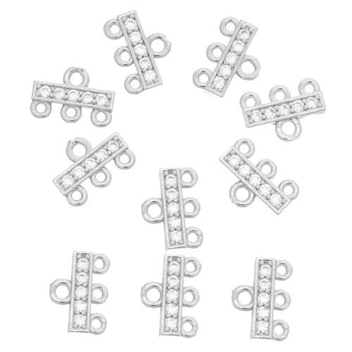 Housoutil 10 Stück Vergoldete Zirkonia Armbandschnalle Mehrlagiger Schmuckverschluss Schmuckverbinder Anhängerverbinder Schmuckherstellungszubehör Mehrere Halskettenverschlüsse Housoutil 10 Stück Vergoldete Zirkonia Armbandschnalle Mehrlagiger Schmuckverschluss Schmuckverbinder Anhängerverbinder Schmuckherstellungszubehör Mehrere Halskettenverschlüsse von Housoutil