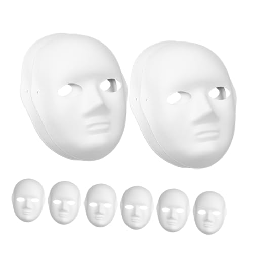 Housoutil 10 Stück Weiße Papiermasken für Damen zum Bemalen Leichte DIY Gesichtsmasken aus Papiermasse Blanko Masquerade Masken für Karneval Halloween Cosplay und Kreative Dekorationen Housoutil 10 Stück Weiße Papiermasken für Damen zum Bemalen Leichte DIY Gesichtsmasken aus Papiermasse Blanko Masquerade Masken für Karneval Halloween Cosplay und Kreative Dekorationen von Housoutil