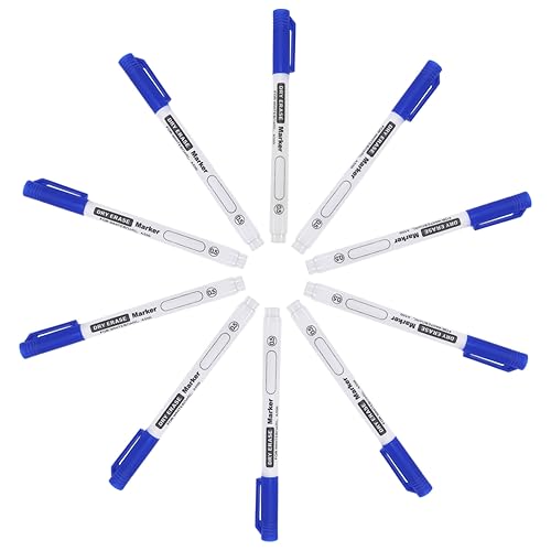 Housoutil 10 Stück Whiteboard Stifte Für Die Schule Whiteboard Stifte Markierungsstifte Tafel Trocken Abwischbare Marker Dünne Trocken Abwischbare Stifte Klassenzimmer Weißer Stift von Housoutil