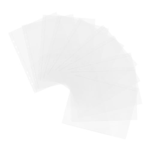 Housoutil 10 x Aufbewahrungsbeutel aus PVC für lose Blätter, für Quittungen, Rechnungen und Dokumente, reisefreundlich, nachfüllbar, vielseitige Taschen für effiziente Organisation von Housoutil