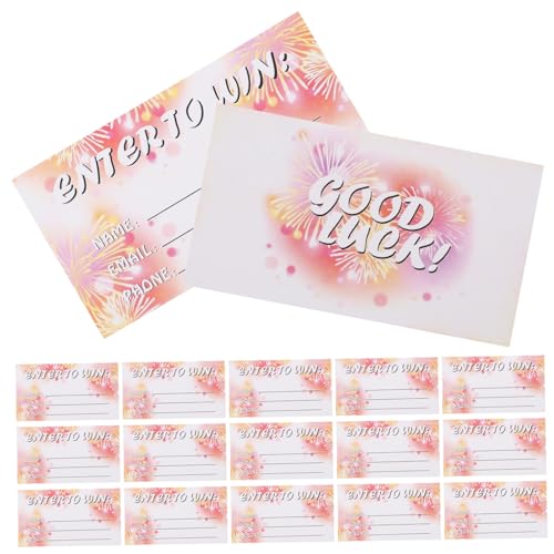 Housoutil 100 Blatt Abstimmungskarten Leere Raffle Tickets für Veranstaltungen Gewinnspiele und Partys Mehrzweckkarten zur Teilnehmerregistrierung von Housoutil
