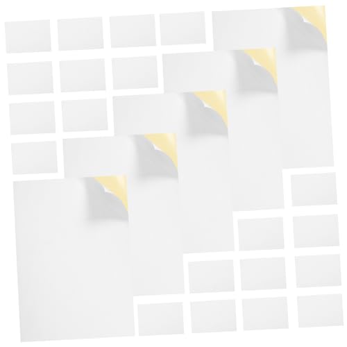 Housoutil 100 Blatt Druckerpapier Ablösbare Aufkleber Etiketten Versandetiketten Druckeretiketten Selbstklebend Große Versandetiketten Pergamentpapier Etikettenaufkleber Drucker von Housoutil