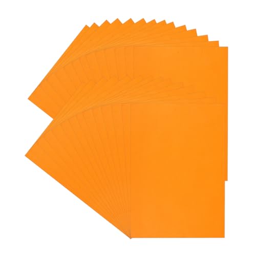 Housoutil 100 Blatt Farbdruckpapier druckerpapier papierbasteln Papier bemalen Bastelpapier Quilling-Papier Pastellpapier helles Farbpapier druckpapier masse Origami-Papiermasse Orange von Housoutil