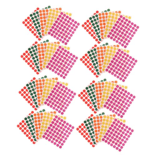 Housoutil 100 Blatt Farbenfrohe Runde Punktaufkleber Selbstklebende Markierungsetiketten für Basteln Verpackungsversiegelung Büro und Schule Beschreibbare Dekorative Klebepunkte für Housoutil 100 Blatt Farbenfrohe Runde Punktaufkleber Selbstklebende Markierungsetiketten für Basteln Verpackungsversiegelung Büro und Schule Beschreibbare Dekorative Klebepunkte für von Housoutil