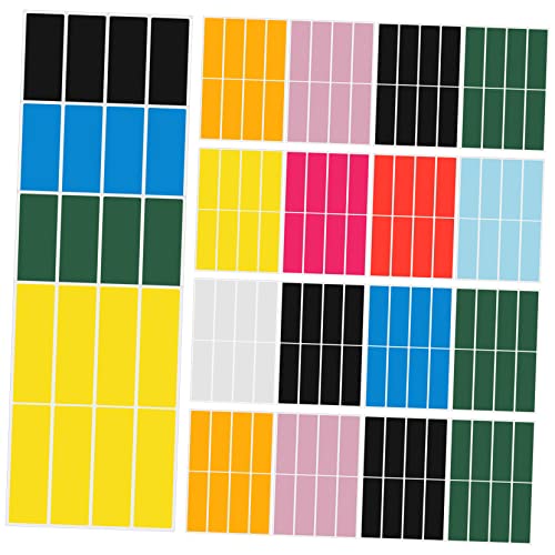 Housoutil 100 Blatt Farbetikettenaufkleber Klebeetiketten Fluoreszenzaufkleber Namensetiketten Aufkleber-etiketten Farbig Kleine Etikettenaufkleber Einfache Aufkleber Papier Zufällige Farbe von Housoutil