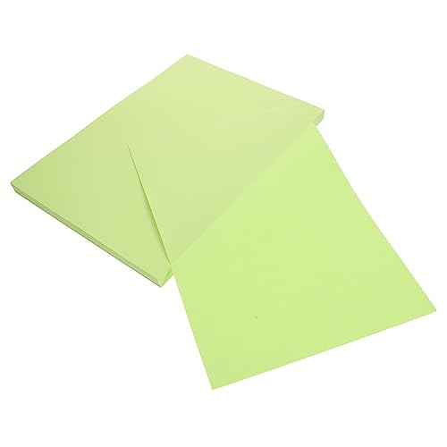Housoutil 100 Blatt Farbiges A4-papier Kunstpapier Bunte Papiere Druckerpapier Leeres Blatt Papier Für Drucker Weißes Baupapier Handgefertigtes Faltpapier Druckpapier-kit Light Green von Housoutil