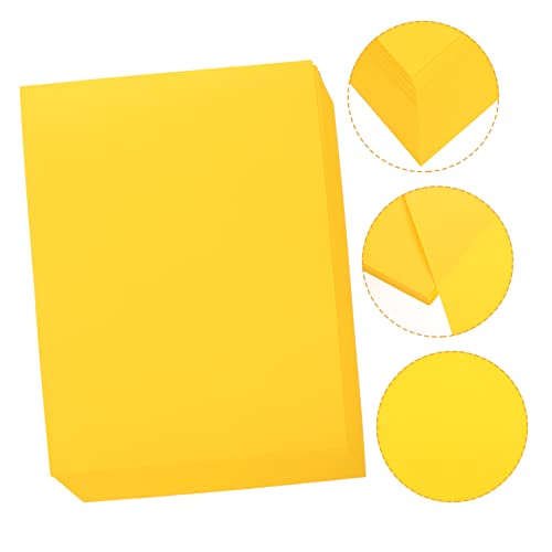 Housoutil 100 Blatt Farbiges A4-papier Kunstpapier Farbiges Druckpapier Baupapier Verschiedene Farben Farbiges Papier Farbiges Baupapier Schreibmaschinenpapier Bastelpapier Druck-kit Golden von Housoutil