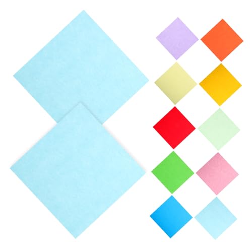 Housoutil 100 Blatt Farbiges Papier Origami Diy Farbiger Karton Baupapier Verschiedene Farben Konstruktionspapier Doppelseitiges Origami -papier Farb-origami Origami Japan von Housoutil