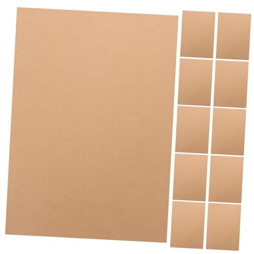 Housoutil 100 Blatt Kraftkarton Leere Karten Briefpapier Braunes Kartonpapier Dmc-farbkarte Zubehör Für Die Kartenherstellung Kartenumschläge Einladungskarten Farbe Des Kartons Kraftpapier von Housoutil
