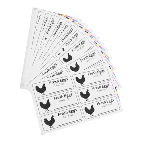 Housoutil 100 Blatt Selbstklebende Eierkarton Aufkleber Beschreibbar Haftstark für Farm Verpackung und Organisation von Eiern mit Beschreibbarer Oberfläche für und Notizen Housoutil 100 Blatt Selbstklebende Eierkarton Aufkleber Beschreibbar Haftstark für Farm Verpackung und Organisation von Eiern mit Beschreibbarer Oberfläche für und Notizen von Housoutil