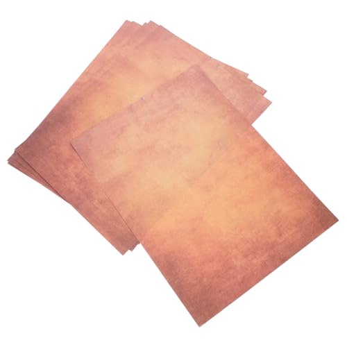 Housoutil 100 Blatt Vintage-kompositionspapier Altes Schreibpapier Und Kalligraphie Einladung Vintage-briefkopfpapier Vintage Briefpapier Retro Schreiben Doppeltes Offsetpapier Dark Brown von Housoutil