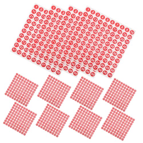 Housoutil 100 Blatt Wasserdichte digitale Aufkleber nummerierte Aufkleber Schlüssel stickers aufkleber nummern aufkleber Nummernaufkleber Zahlenetiketten Aufkleber Kupferplattenaufkleber rot Housoutil 100 Blatt Wasserdichte digitale Aufkleber nummerierte Aufkleber Schlüssel stickers aufkleber nummern aufkleber Nummernaufkleber Zahlenetiketten Aufkleber Kupferplattenaufkleber rot von Housoutil