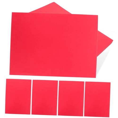 Housoutil 100 Blatt farbiges A4-Papier Pastellpapier Poster Papier Konstruktionspapier Geschenkpapier buntes Papier kreativpapier paketpapier wickelpapier DIY-Material Druckpapiere rot von Housoutil