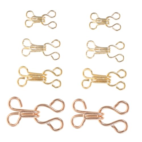 Housoutil 100 Paar Kleidungszubehör Schnallendruckknöpfe Zum Nähen Haken Nähklammern Knopf Zubehör Schneidern Nähverschlüsse Kragen Druckknöpfe Für Kleidung Kleidung Dessous Golden von Housoutil