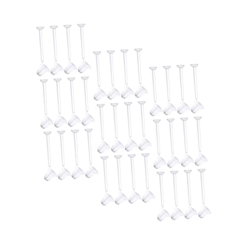 Housoutil 100 Paare Ohrstecker Verschlüsse Transparente Ohrstöpsel für DIY Schmuck Sicherer Halt für Ohrringe Hypoallergen Hochwertigem von Housoutil