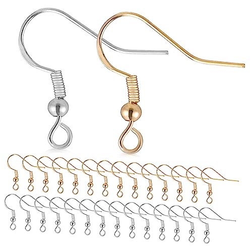 Housoutil 100 Paare Teiliges Ohrhaken aus Silber Ergonomisch Geformt und Leicht Transparenten Stoppern für DIY Ohrring Herstellung und Vielseitige Schmuckgestaltung von Housoutil