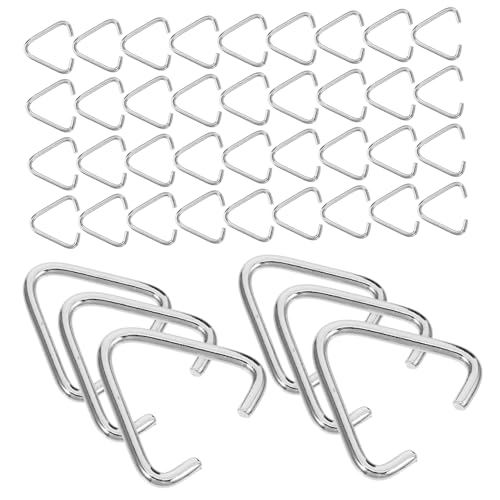 Housoutil 100 STÜCK Dreieckige Sprungringe Vielseitige Benutzerfreundliche Schmuckverbindungsringe für DIY Projekte Schlüsselanhänger und Bastelarbeiten Elegantes Design von Housoutil