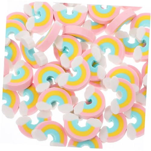 Housoutil 100 Stck. Mini Radiergummis für Niedliche Regenbogenform Spielerisch und Funktional für Schule Kunstprojekte und Büro Bunte Cartoon Radiergummis als Lernmotivation und von Housoutil