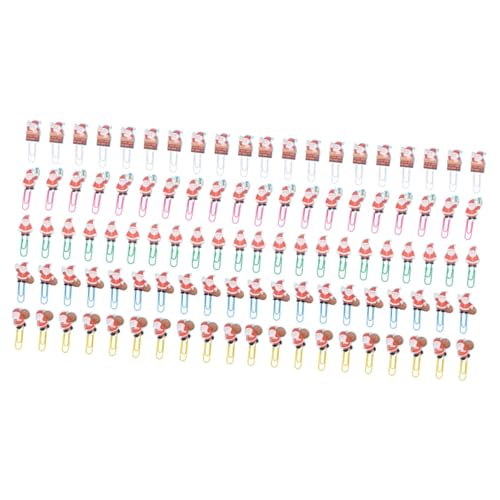 Housoutil 100 Stck. Weihnachtsdeko Holzklammern Santa Claus Papierklammern Bunte Büroklammern Kreative Memo und Fotohalter Für Büro Schule Zuhause Housoutil 100 Stck. Weihnachtsdeko Holzklammern Santa Claus Papierklammern Bunte Büroklammern Kreative Memo und Fotohalter Für Büro Schule Zuhause von Housoutil