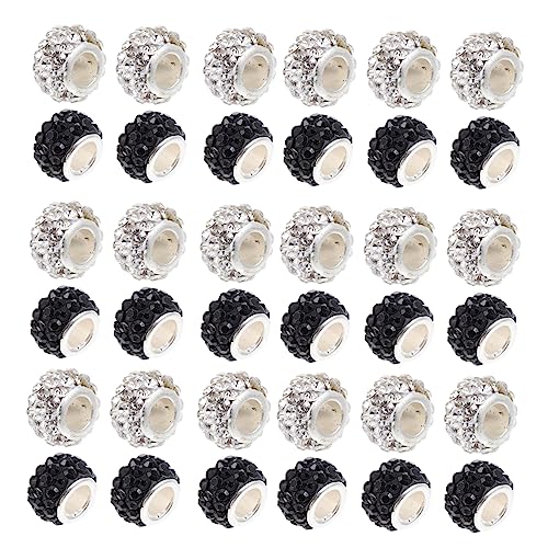 Housoutil 100 Stück Abstandsperlen Armbandperlen Halskette lose Perle Armband Perlenmaterial Perlenanhänger selber machen armband DIY perlen Legierung von Housoutil