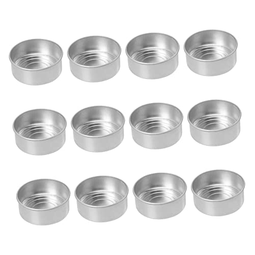 Housoutil 100 Stück Aluminium Kerzenbehälter Große Leere Kerzenschalen für Diy Kerzenherstellung Leicht und Tragbar für Wachs und Dochte Langlebig und Praktisch von Housoutil