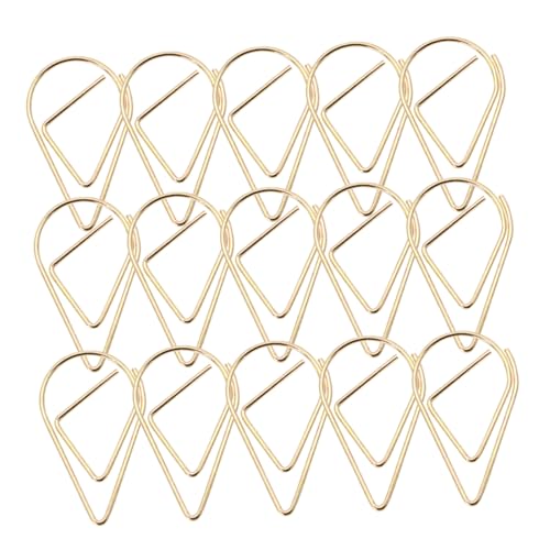 Housoutil 100 Stück Büroklammer Tischtuchhalter-Clips Dekorative Papierklammern Mini-Dinge büroartikel büromaterial ordner Kleine Papierklammern Office-Dokumentenklammern Stahldraht Golden Housoutil 100 Stück Büroklammer Tischtuchhalter-Clips Dekorative Papierklammern Mini-Dinge büroartikel büromaterial ordner Kleine Papierklammern Office-Dokumentenklammern Stahldraht Golden von Housoutil