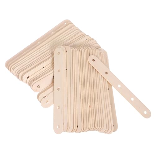 Housoutil 100 Stück Eisstiel Mozzarella-sticks Farbmischer Meterstab Füllstab Spieß-sticks Zubehör Basteln Jumbo- Am Stiel Zum Basteln Fil-stick Stöcke Für Kuchen -pops Maßstab Beige Holz von Housoutil
