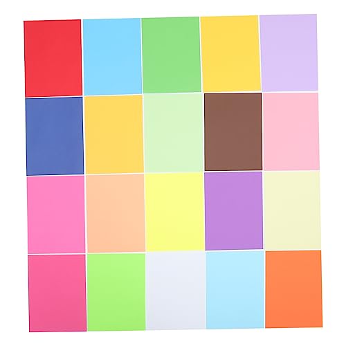 Housoutil 100 Stück Faltpapier Doppelseitiges Bastelpapier Farben für Diy Handwerk Origami und Projekte für Erwachsene von Housoutil