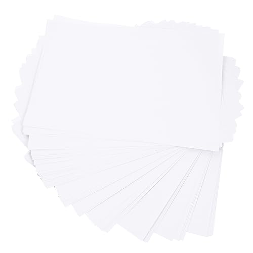 Housoutil 100 Stück Faltpapier für Diy Weiße Bastelpapier für Origami Malen Drucken und Kopieren Papier für Kreative Bastelprojekte und Handarbeiten von Housoutil