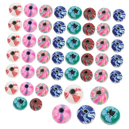 Housoutil 100 Stück Farbige Perlen Bunte Tonperlen Diy Schmuck Lose Perlen Tonperlen Für Die Schmuckherstellung Diy Schmuck Handwerk Perlen Halskette Perlen Polymer-ton von Housoutil
