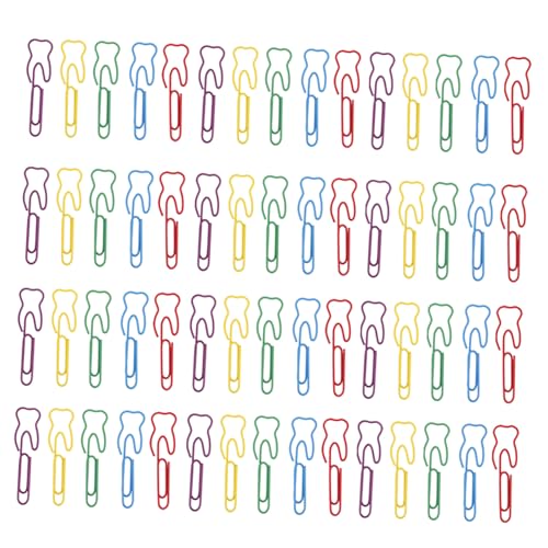 Housoutil 100 Stück Geformte Büroklammern Kleine Büroklammern Fürs Büro Mini Binder Clips Aus Metall Dekorative von Housoutil