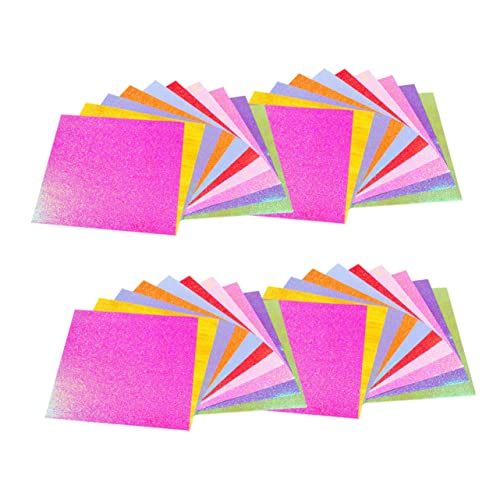 Housoutil 100 Stück Glitzer Origami Papier für Diy Bastelprojekte Faltpapier Farben für Handarbeiten und Kinderprojekte Housoutil 100 Stück Glitzer Origami Papier für Diy Bastelprojekte Faltpapier Farben für Handarbeiten und Kinderprojekte von Housoutil