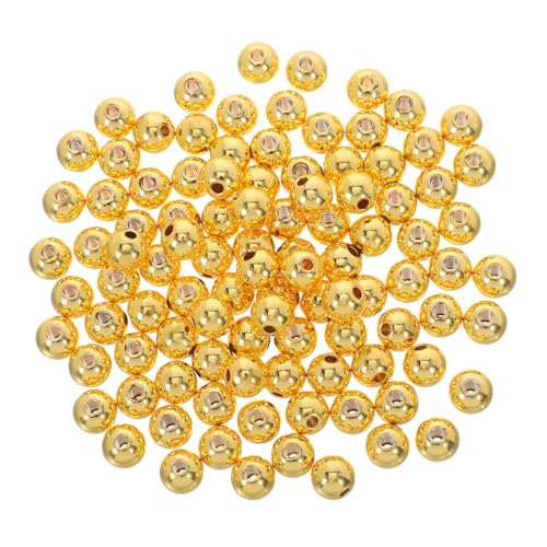 Housoutil 100 Stück Goldfarbene Spacer Perlen aus Kupfer Nahtlos Rund Poliert mit Glückssymbol Langlebige Schmuckperlen für DIY Armbänder Halsketten Ohrringe Housoutil 100 Stück Goldfarbene Spacer Perlen aus Kupfer Nahtlos Rund Poliert mit Glückssymbol Langlebige Schmuckperlen für DIY Armbänder Halsketten Ohrringe von Housoutil