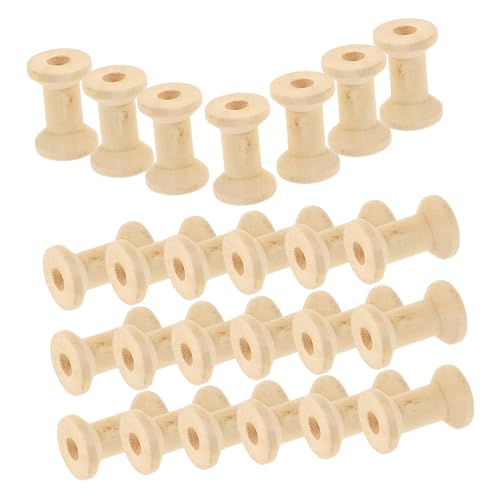 Housoutil 100 Stück Holzspule Holzfadenspulen leere Fadenspulen Holzspindeln für Bastelarbeiten Spulenhalter aus Holz leere Spulen Kiefernholz Housoutil 100 Stück Holzspule Holzfadenspulen leere Fadenspulen Holzspindeln für Bastelarbeiten Spulenhalter aus Holz leere Spulen Kiefernholz von Housoutil