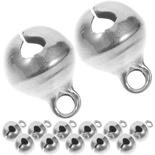 Housoutil 100 Stück Kleine Glöckchen Goldfarben mit klarem Klang Mini Jingle Bells für DIY Schmuckherstellung Weihnachtsdeko Geschenkboxen und Haustierdekoration Langlebig und Individuell von Housoutil