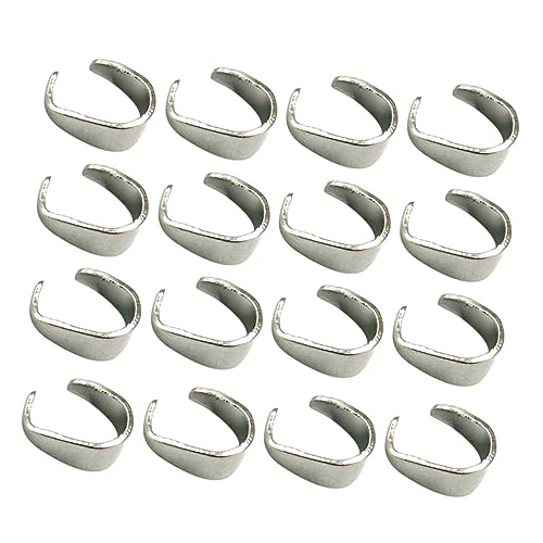 Housoutil 100 Stück Legierungsverschlüsse für Diy Schmuckherstellung Antiksilber Verbindungsclips für Armbänder Fußkettchen und Mehr von Housoutil