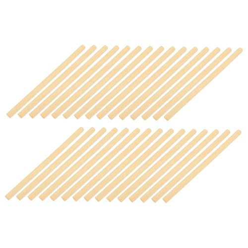 Housoutil 100 Stück Mini Holzstäbe Lang Naturbelassene DIY Bastelstäbe für Bohemian Wandteppiche Blumenarrangements Vielseitiges Handwerkszubehör mit Glatten Kanten Langlebig und Robust von Housoutil