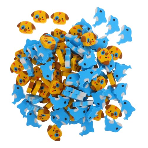 Housoutil 100 Stück Mini Tier Radiergummis aus Tpr Material Kleine Niedliche Hunde und Delfin Formen Sicher und Tragbar als Schulbelohnung und Partygeschenk für Klassenzimmer Housoutil 100 Stück Mini Tier Radiergummis aus Tpr Material Kleine Niedliche Hunde und Delfin Formen Sicher und Tragbar als Schulbelohnung und Partygeschenk für Klassenzimmer von Housoutil