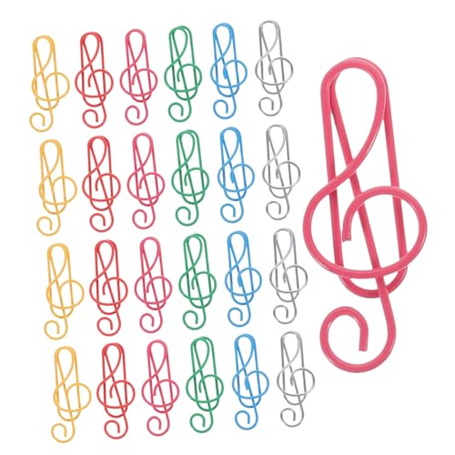 Housoutil 100 Stück Musiknoten Büroklammern Kreative und Dekorative Bürobedarf für Schule und Büro Praktische Papierclips aus Robustem für Dokumente und Notizen Housoutil 100 Stück Musiknoten Büroklammern Kreative und Dekorative Bürobedarf für Schule und Büro Praktische Papierclips aus Robustem für Dokumente und Notizen von Housoutil