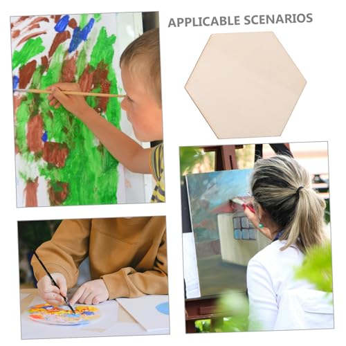 Housoutil 100 Stück Natürliche Sechseckige Holzrohlinge Unbehandelte Holzscheiben für DIY Basteln Bemalen Wanddekoration Hochzeitsdeko Rustikale Handwerksprojekte Housoutil 100 Stück Natürliche Sechseckige Holzrohlinge Unbehandelte Holzscheiben für DIY Basteln Bemalen Wanddekoration Hochzeitsdeko Rustikale Handwerksprojekte von Housoutil