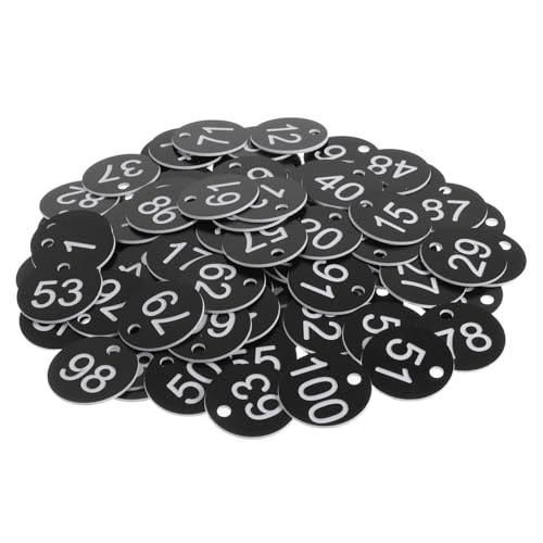 Housoutil 100 Stück Nummernschild Zahl Schlüsselanhänger Nummernschlüssel-id-tags Nummerierter Schlüsselanhänger Ventil-tags Tag Prüfen Nummerierte Schlüsselanhänger Plastik Black Housoutil 100 Stück Nummernschild Zahl Schlüsselanhänger Nummernschlüssel-id-tags Nummerierter Schlüsselanhänger Ventil-tags Tag Prüfen Nummerierte Schlüsselanhänger Plastik Black von Housoutil