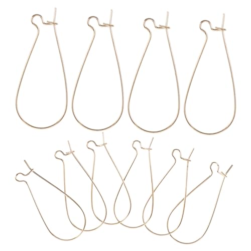 Housoutil 100 Stück Ohrhaken Ohrclip Montage Ohrringe Ohrringherstellungshaken DIY Ohrring Werkzeuge Schmuckherstellungshaken Piercing Großer Ohrringhaken DIY Ohrschmuck Werkzeug von Housoutil