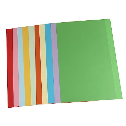 Housoutil 100 Stück Papier bastelset basteln für buntpapier kraft paper farbiges Kopierpapier Gefälligkeiten für Papiere schneiden handgefertigtes Papier von Housoutil