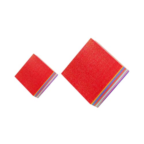 Housoutil 100 Stück Pearly Glitter Origami Papier Doppelseitiges Faltpapier Farben für Diy Bastelprojekte Kinderhandwerk und Kunstgestaltung Housoutil 100 Stück Pearly Glitter Origami Papier Doppelseitiges Faltpapier Farben für Diy Bastelprojekte Kinderhandwerk und Kunstgestaltung von Housoutil