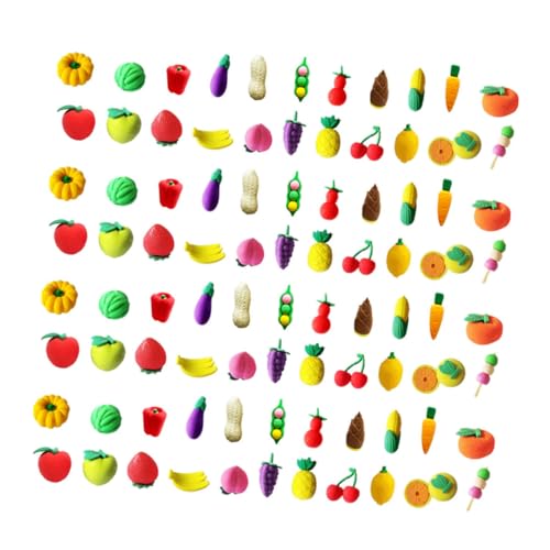 Housoutil 100 Stück Radiergummi Obst Mini Kleinkinder Karikatur Schule Housoutil 100 Stück Radiergummi Obst Mini Kleinkinder Karikatur Schule von Housoutil
