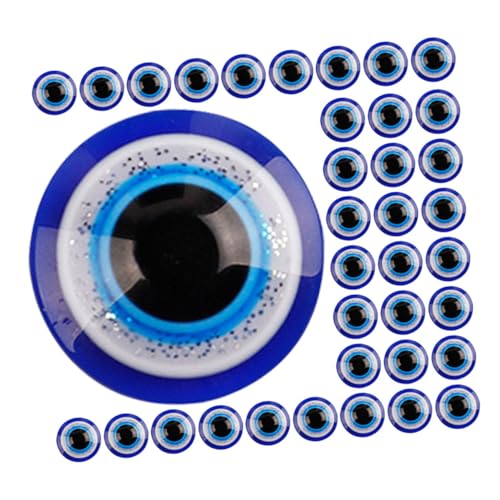 Housoutil 100 Stück Resin Flatback Evil Eye Patches Blau Halbrund DIY Bastelaugen Scrapbooking Doll Supplies Charm Zubehör Housoutil 100 Stück Resin Flatback Evil Eye Patches Blau Halbrund DIY Bastelaugen Scrapbooking Doll Supplies Charm Zubehör von Housoutil