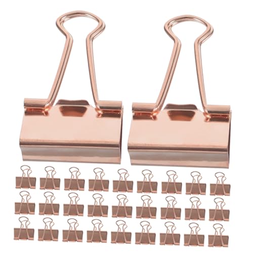 Housoutil 100 Stück Roségold Metall Klammern Langschwanz Büroklammern Starker Halt Wiederverwendbar Vielseitige Papierklemmen für Büro Schule Zuhause Housoutil 100 Stück Roségold Metall Klammern Langschwanz Büroklammern Starker Halt Wiederverwendbar Vielseitige Papierklemmen für Büro Schule Zuhause von Housoutil