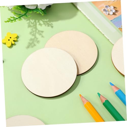 Housoutil 100 Stück Runde Holzscheiben Naturbelassen Glatte Oberfläche zum Basteln Malen Staining DIY Holzrohlinge für Kreative Dekoration Scrapbooking Partyspaß Housoutil 100 Stück Runde Holzscheiben Naturbelassen Glatte Oberfläche zum Basteln Malen Staining DIY Holzrohlinge für Kreative Dekoration Scrapbooking Partyspaß von Housoutil