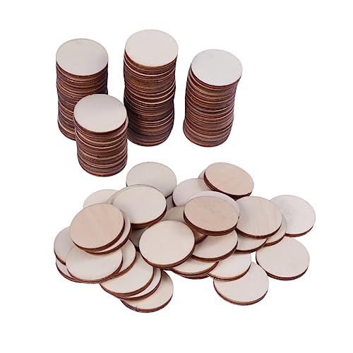 Housoutil 100 Stück Runde Holzscheiben Unbehandelte Holzstücke für DIY Bastelprojekte zum Malen Dekorieren Scrapbooking und Mehr Housoutil 100 Stück Runde Holzscheiben Unbehandelte Holzstücke für DIY Bastelprojekte zum Malen Dekorieren Scrapbooking und Mehr von Housoutil